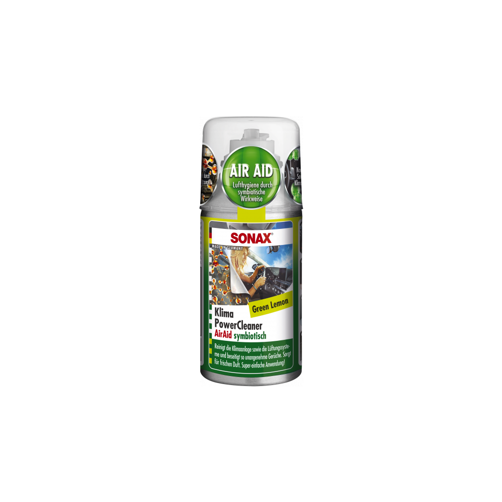 Gaisa kond. sistēmas tīrīšanas līdzeklis SONAX Car A/C Cleaner Green Lemon 100ml